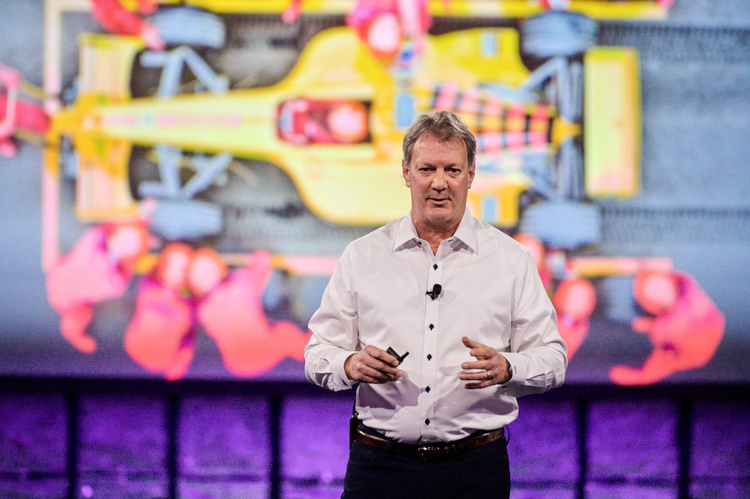 Audience reaction during a general session
